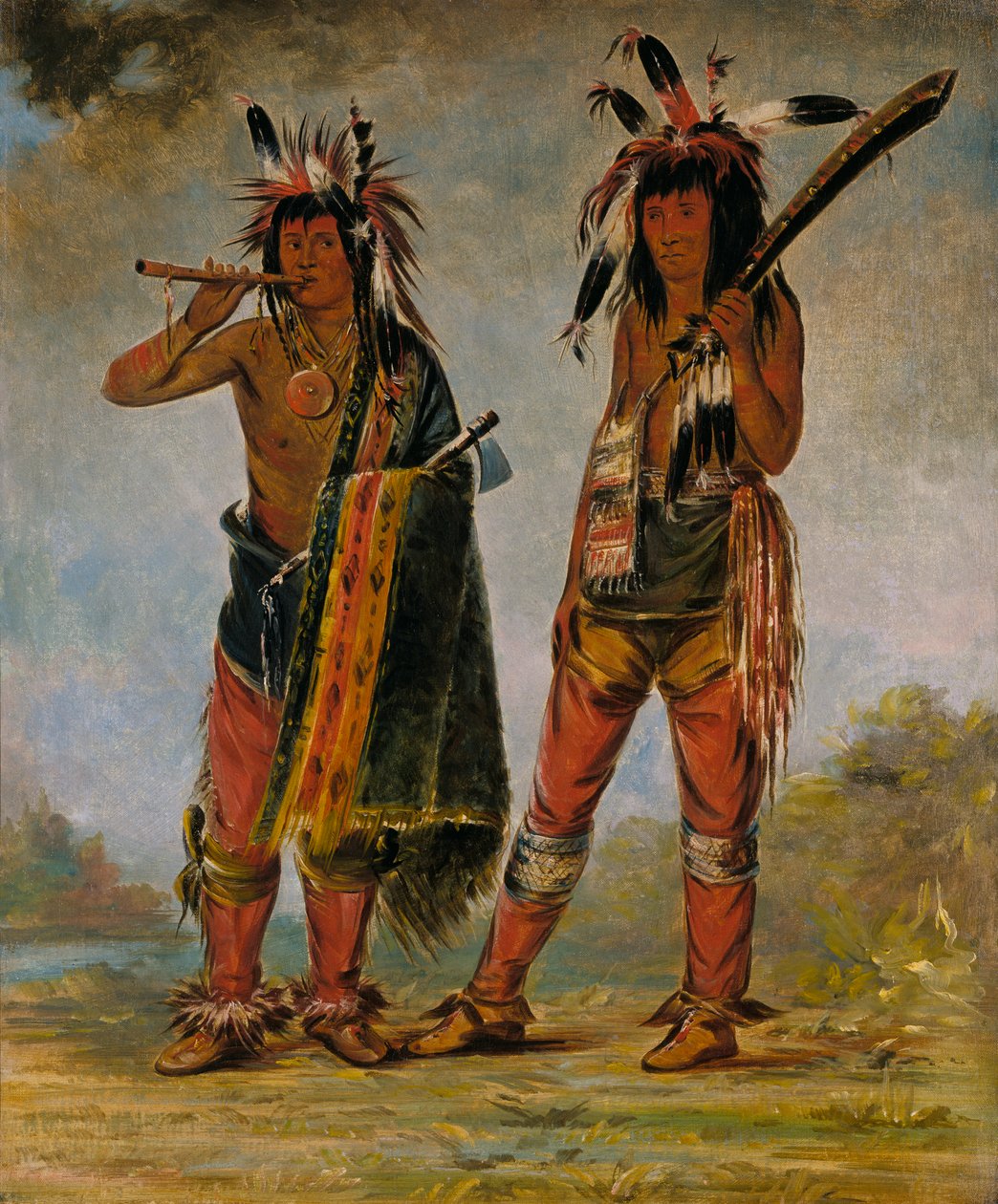 To unge menn, 1835 eller 1836. av George Catlin