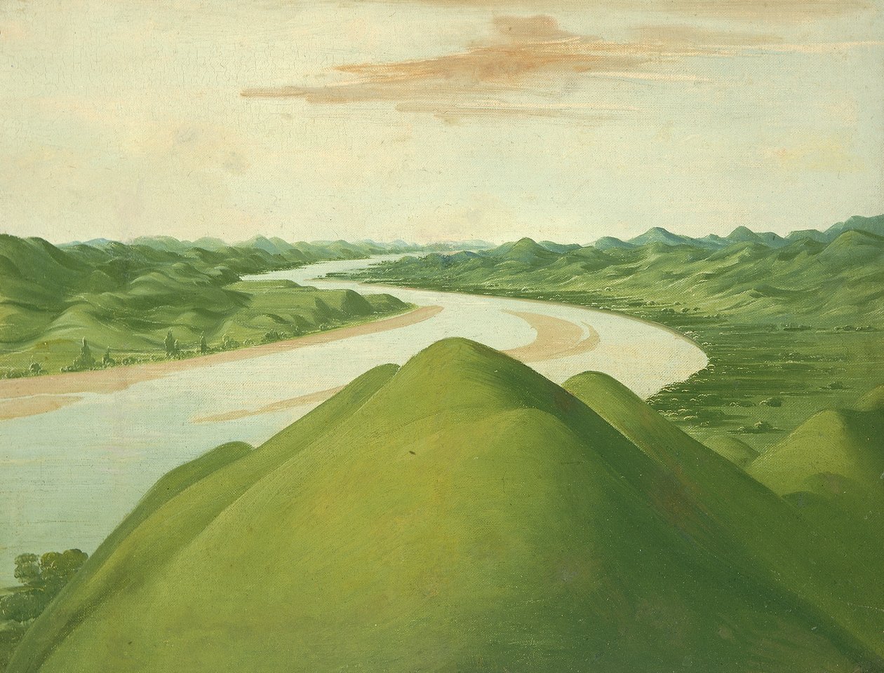 Utsikt i Cross Timbers, Texas, 1832 eller 1834-1835. av George Catlin