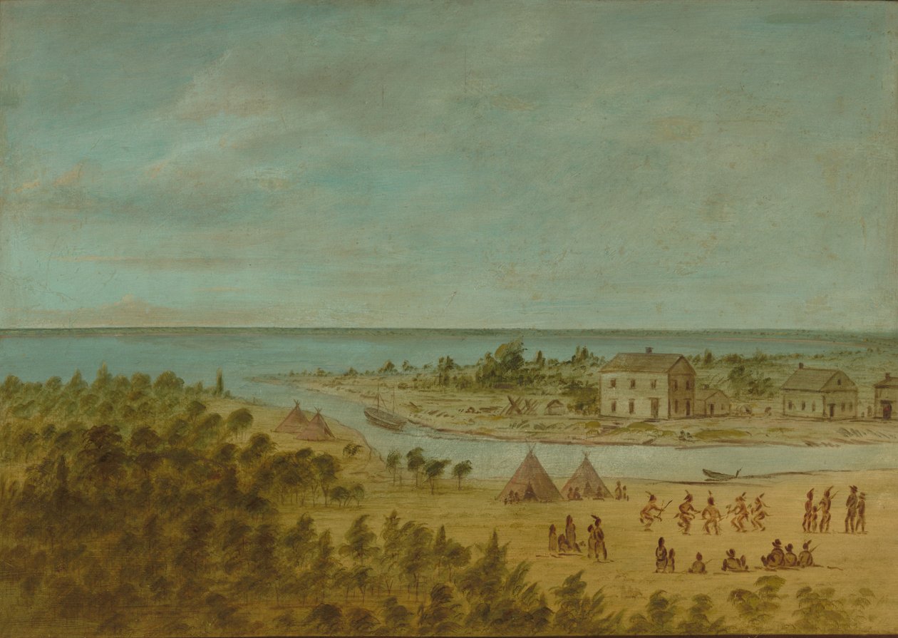 Utsikt over Chicago i 1837, 18611869. av George Catlin