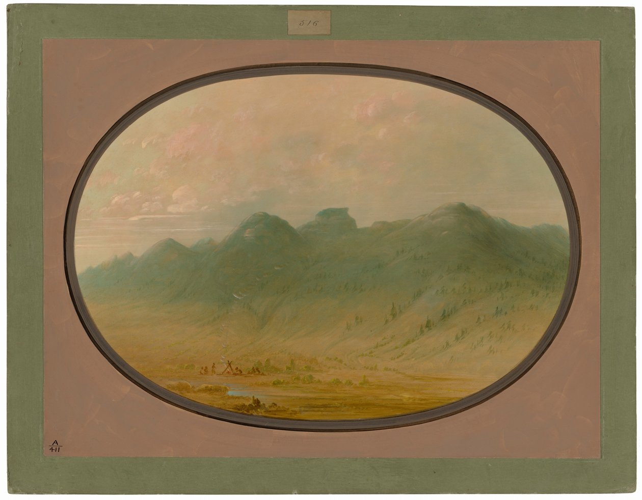 Utsikt over Krystallfjellene, Brasil av George Catlin