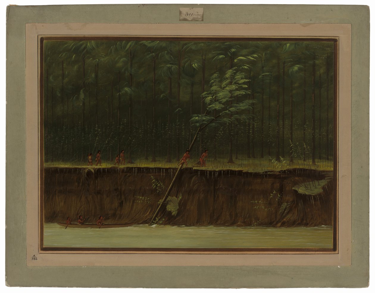 Utsikt over Nedre Mississippi av George Catlin