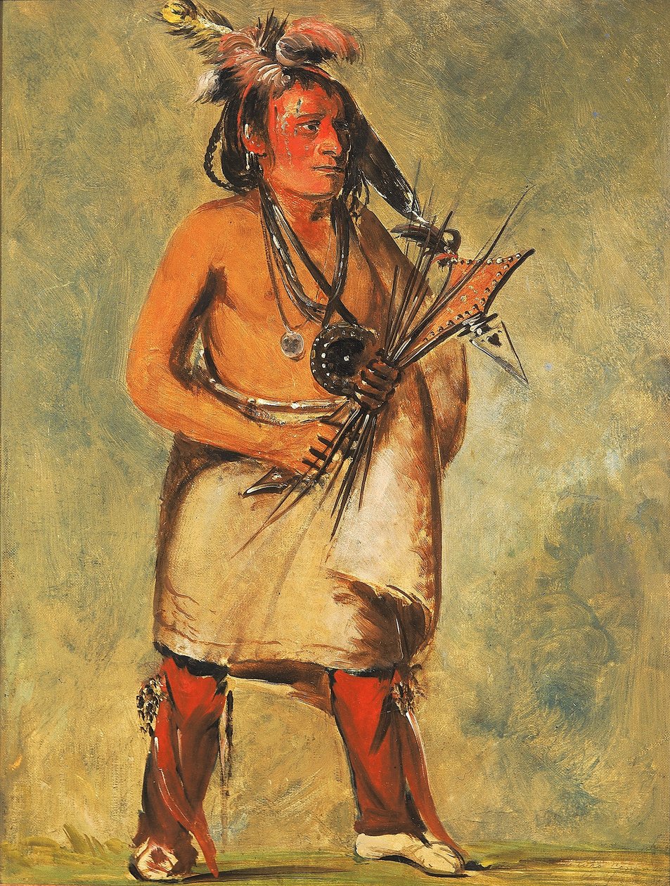 Wa-kon-chásh-kaw, Han som kommer på torden av George Catlin