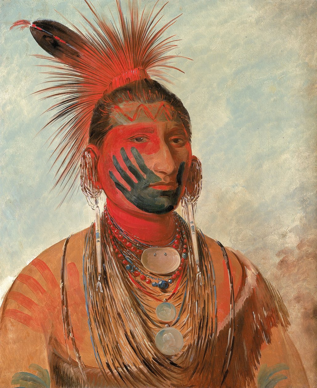 Wash-ka-mon-ya, rask danser, en kriger av George Catlin