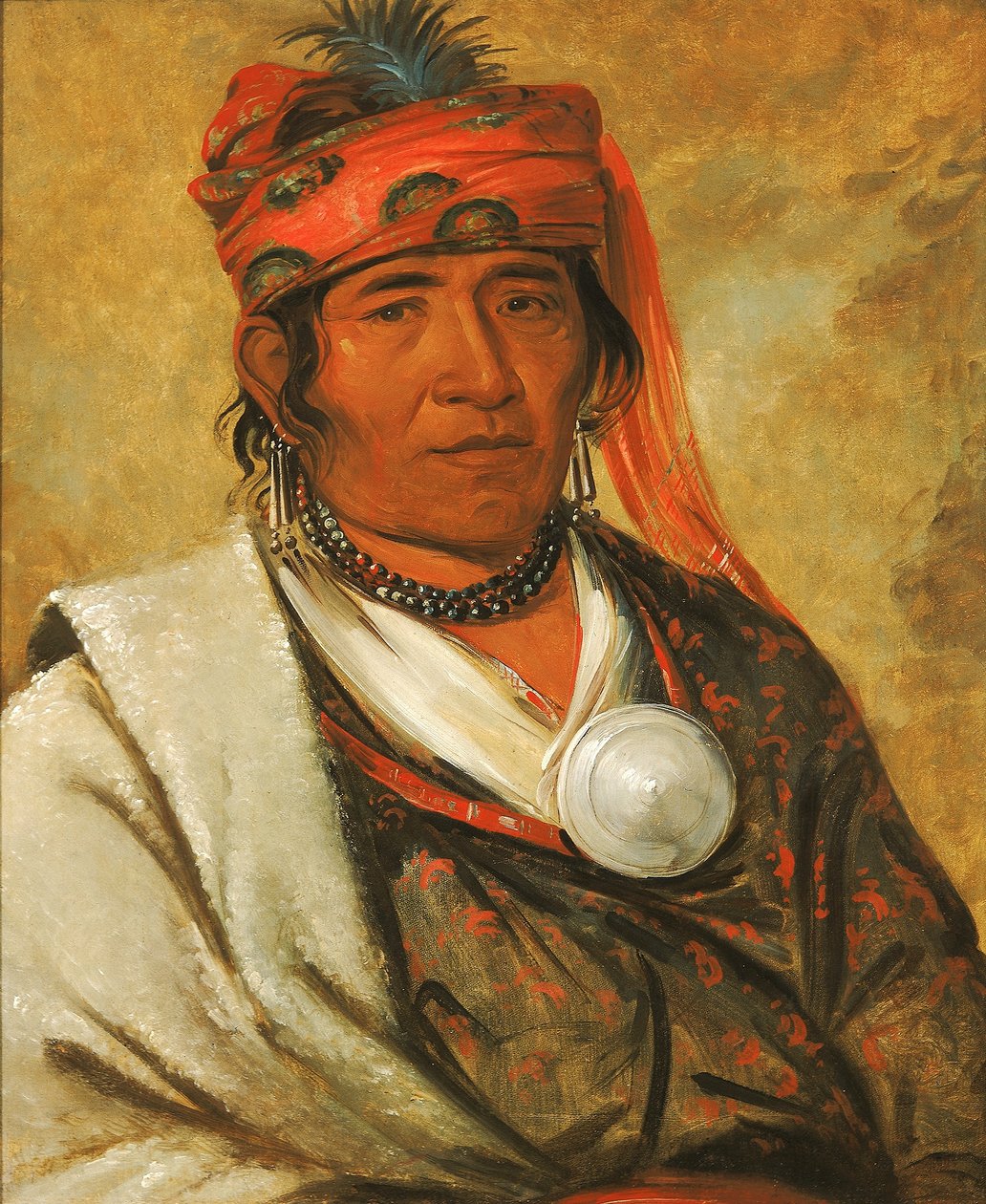 Ye-hów-lo-gee, Skyen, en høvding av George Catlin
