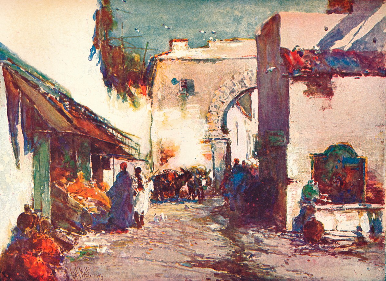 In the Street A Scene in Tangier, c1903 1903-1904 av George Charles Haite