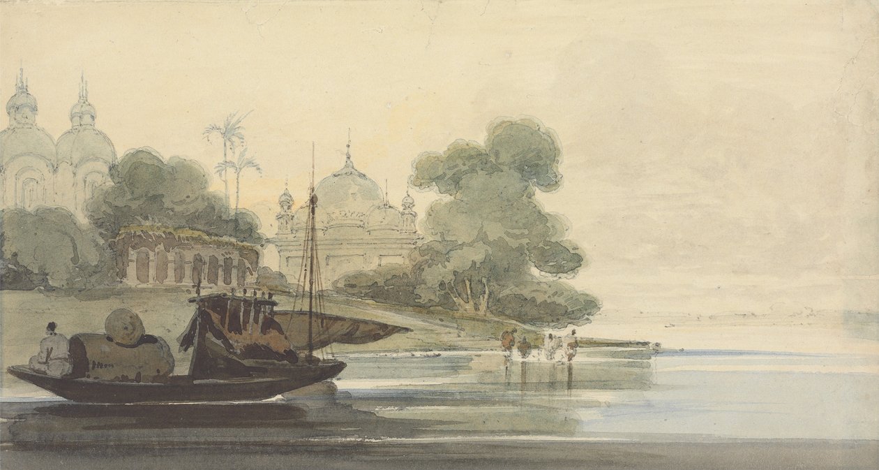 En elv på Ceylon av George Chinnery