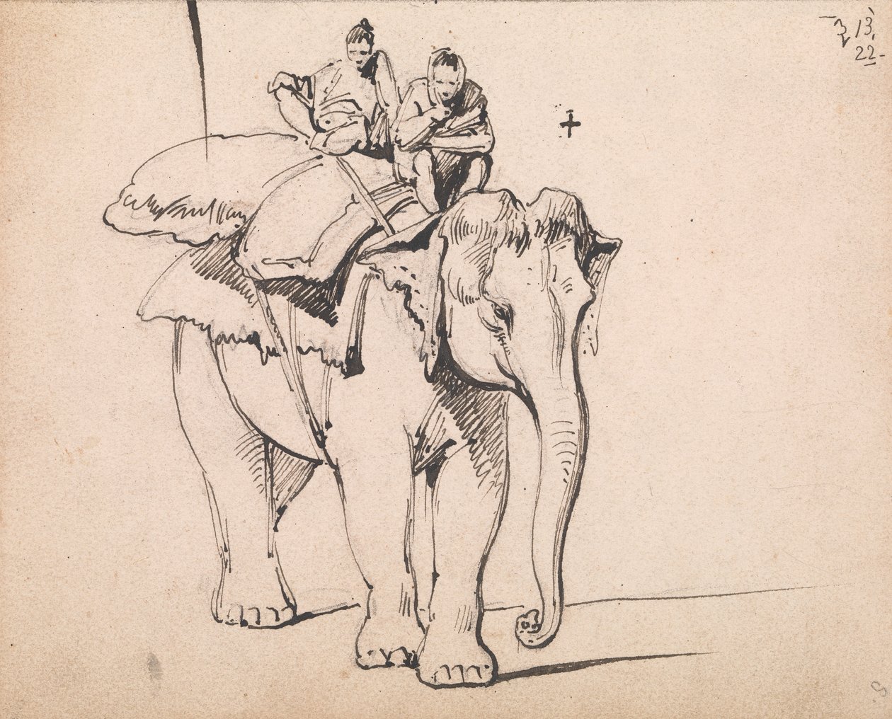 En elefant av George Chinnery