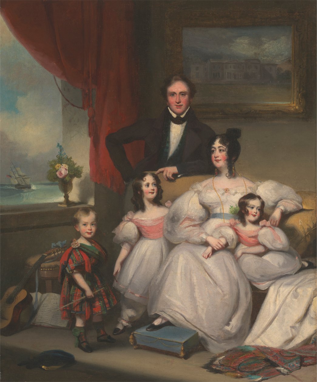 En engelsk familie i Macao av George Chinnery