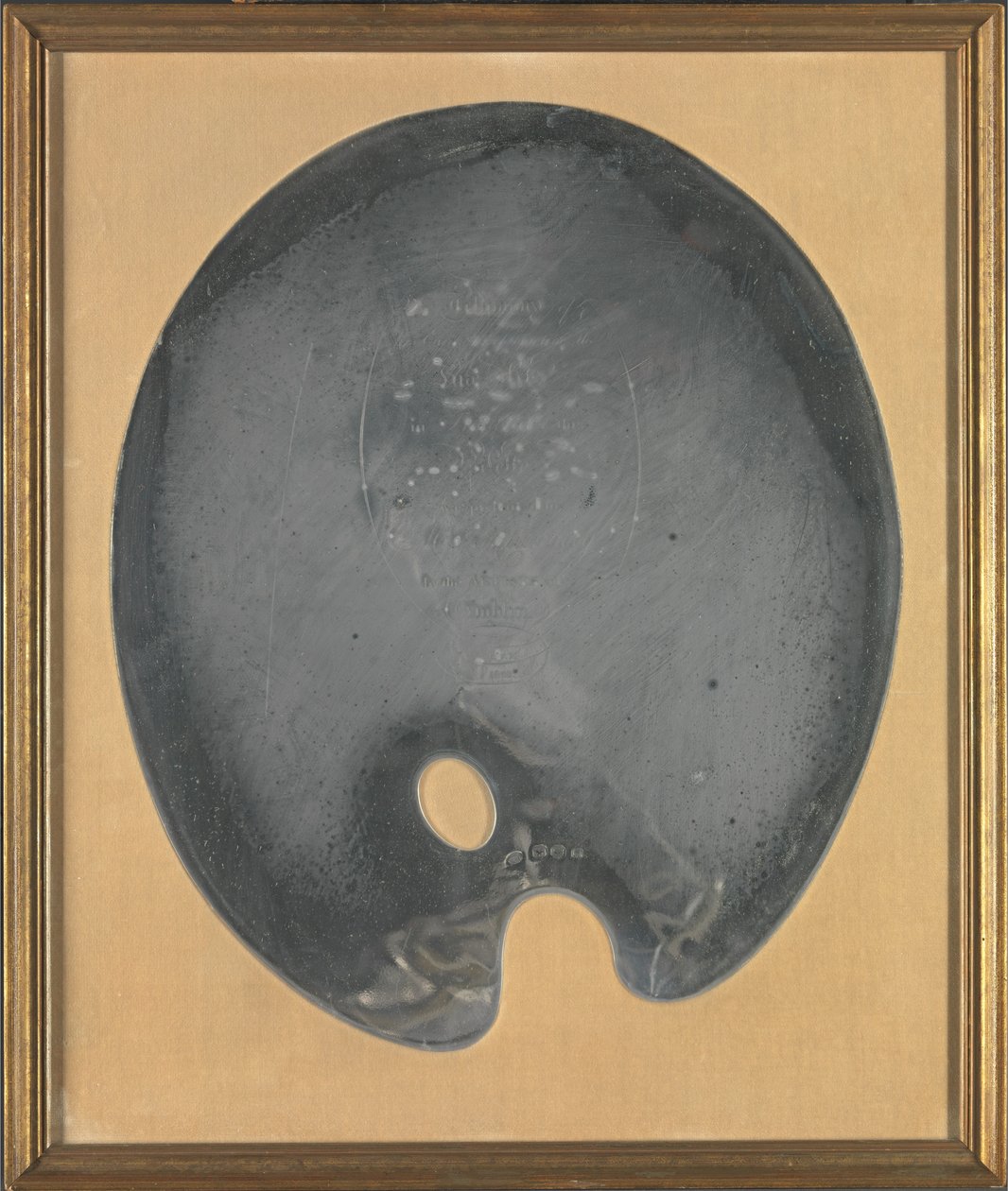 George III Irisches Silber: George Chinnery Palette, präsentiert dem Künstler von den Künstlern von Dublin, 27. Juli 1801 av George Chinnery