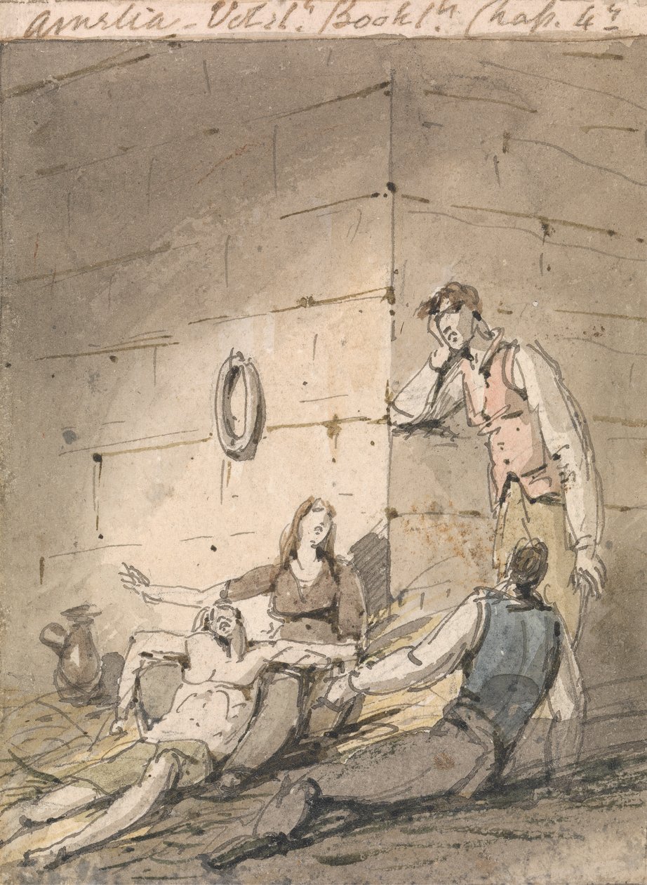 Illustrasjon til Fieldings Amelia av George Chinnery