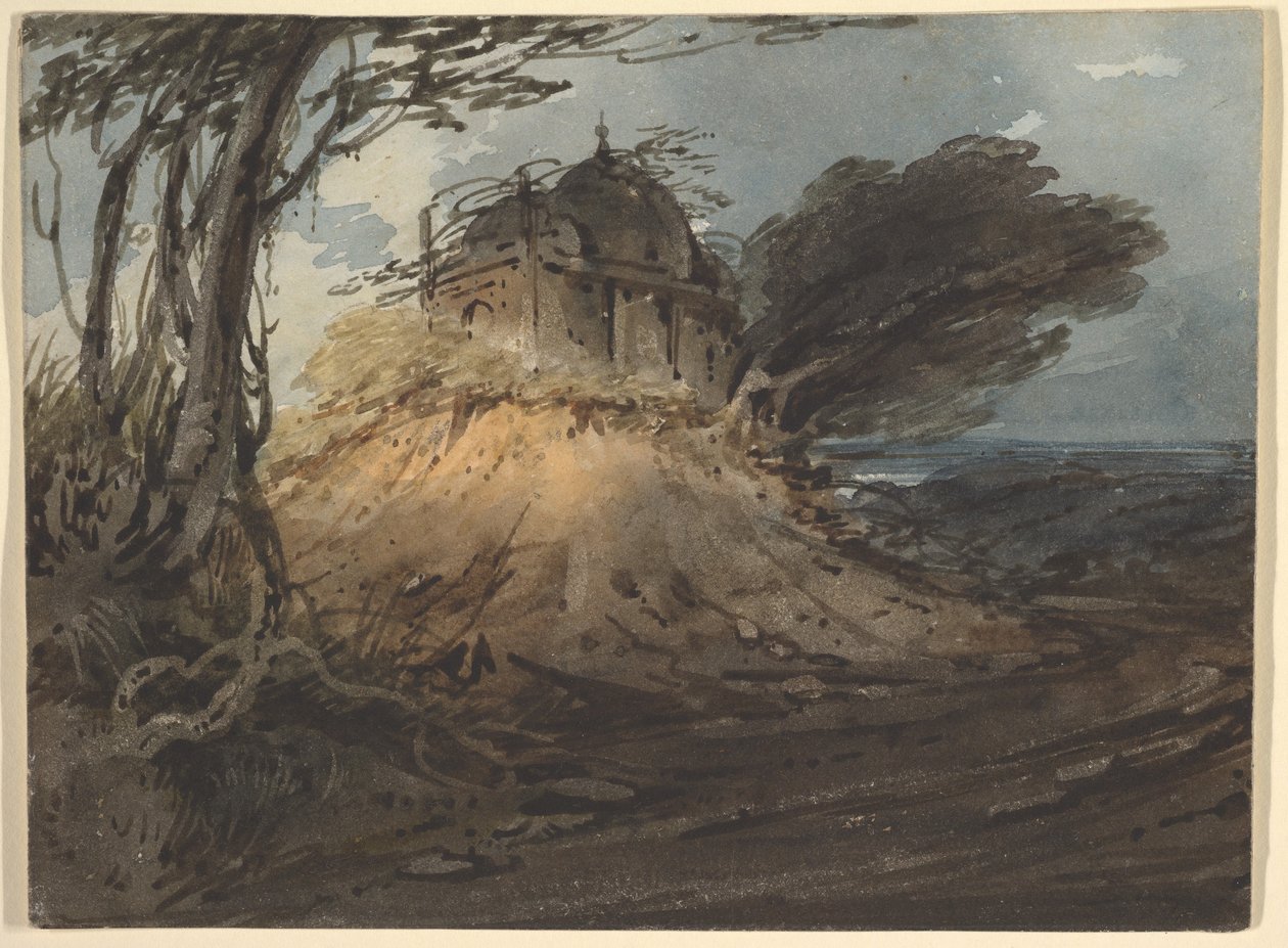 Indisk tempel av George Chinnery