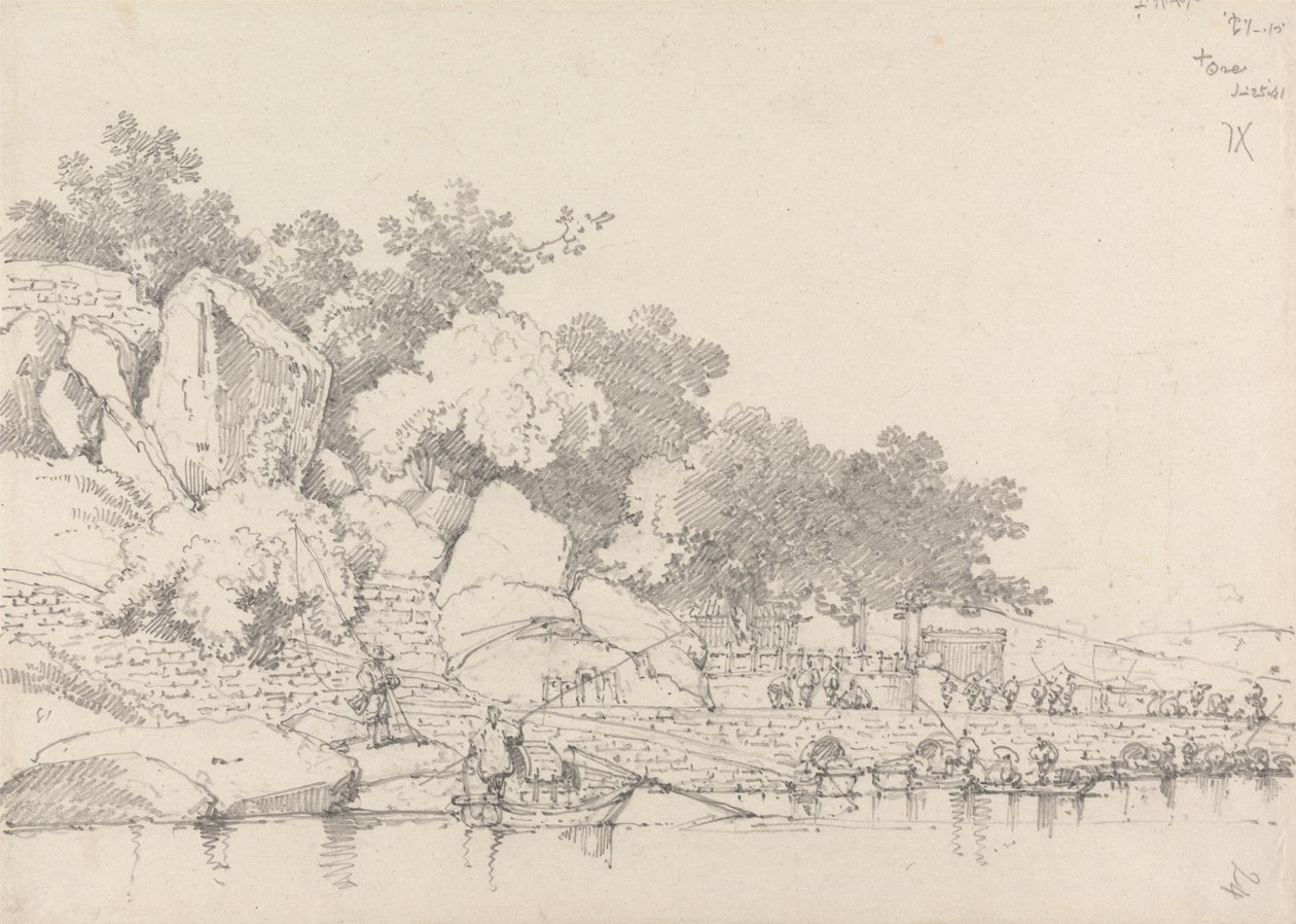 Lap House, Inner Harbour, Macau av George Chinnery