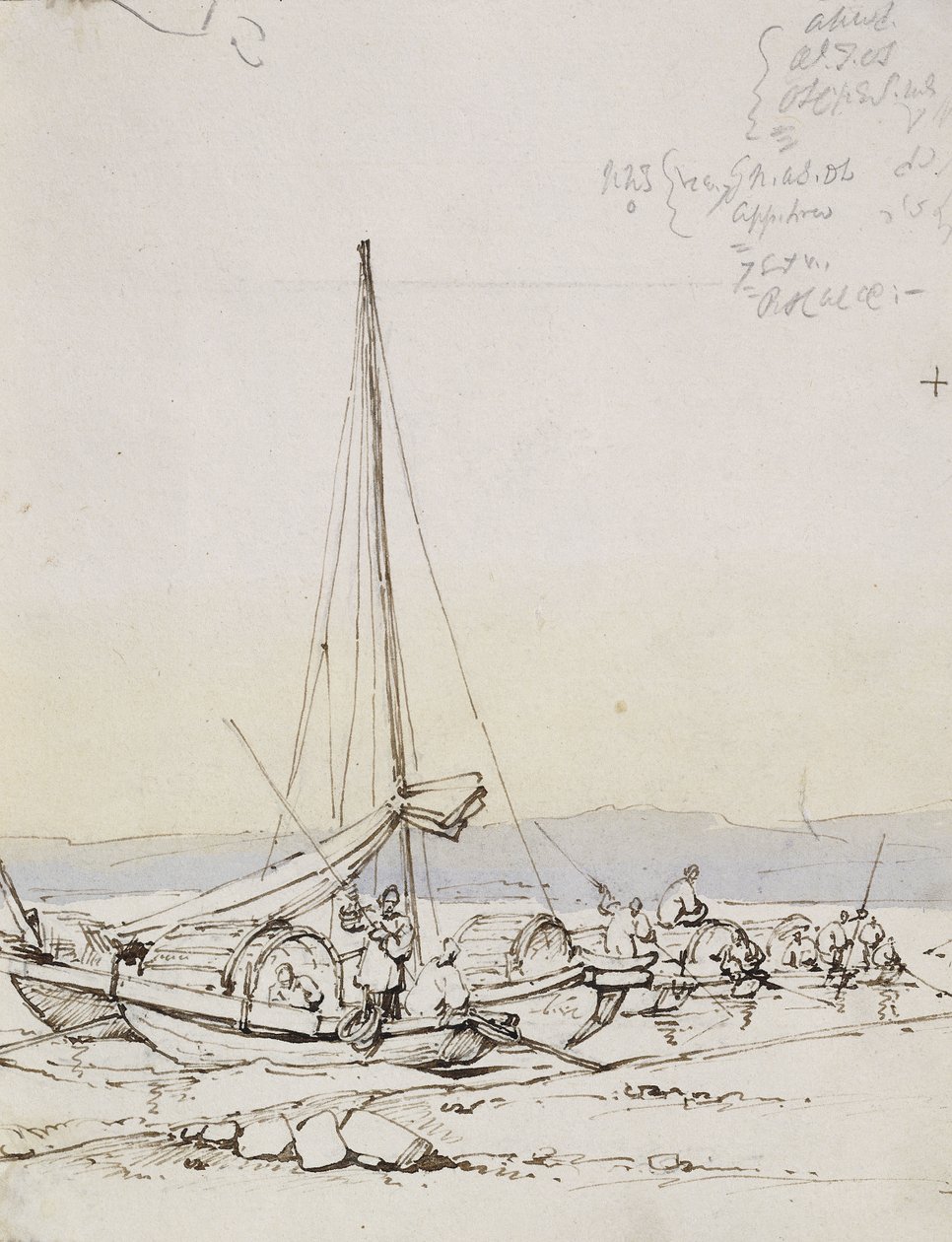 Tanka Boats on the Shore, av George Chinnery