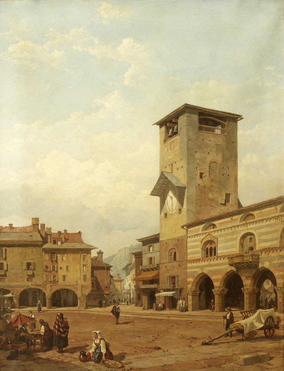The Broletto, Como av George Clarkson Stanfield