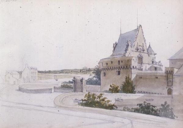 Utsikt over Nantes av George Clarkson Stanfield
