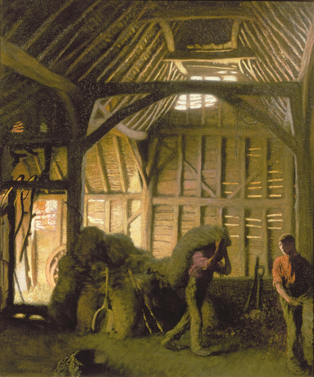 En gammel låve av George Clausen