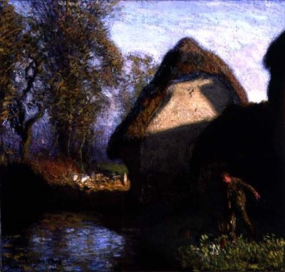 På baksiden av låven av George Clausen
