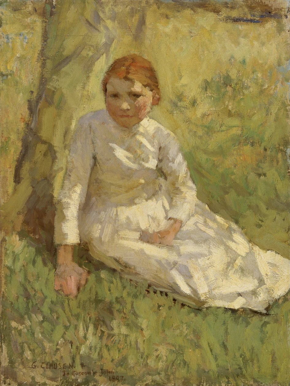 Jente i et felt av George Clausen