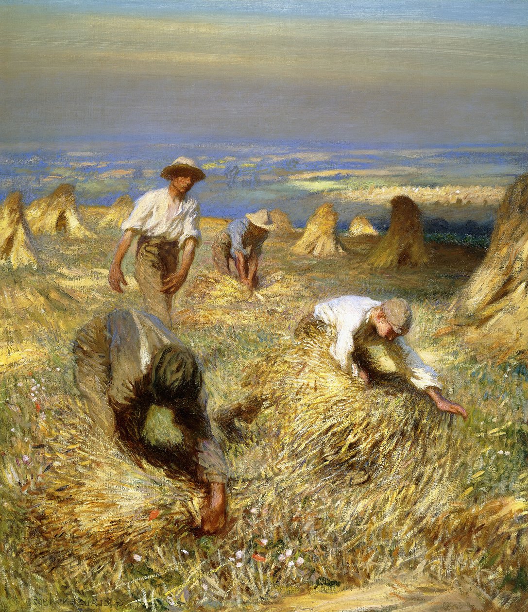 Harvest, binde skjærene av George Clausen