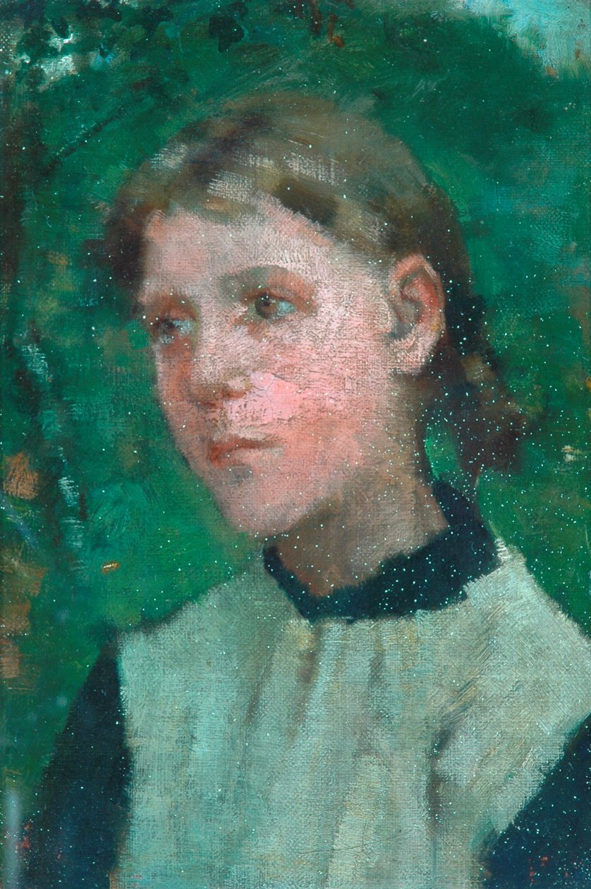 Hodet til en jente av George Clausen