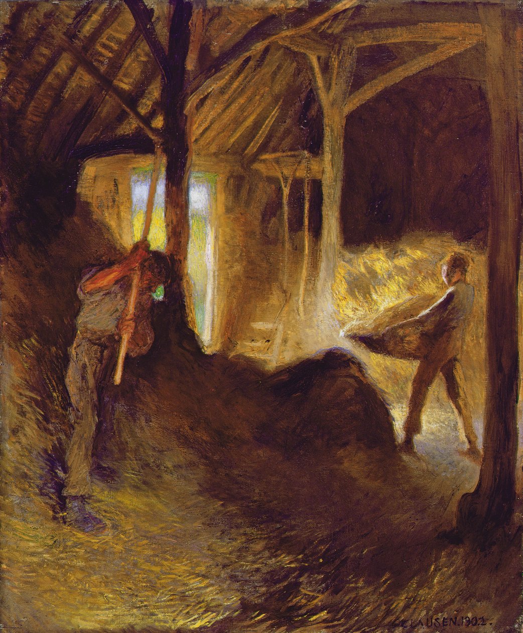 I fjøset av George Clausen