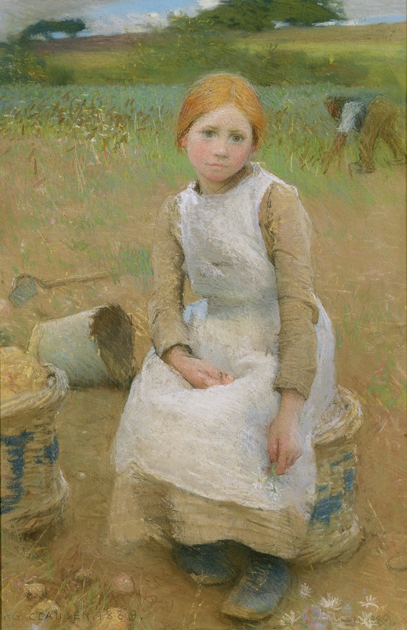 Lille rose, 1889 av George Clausen