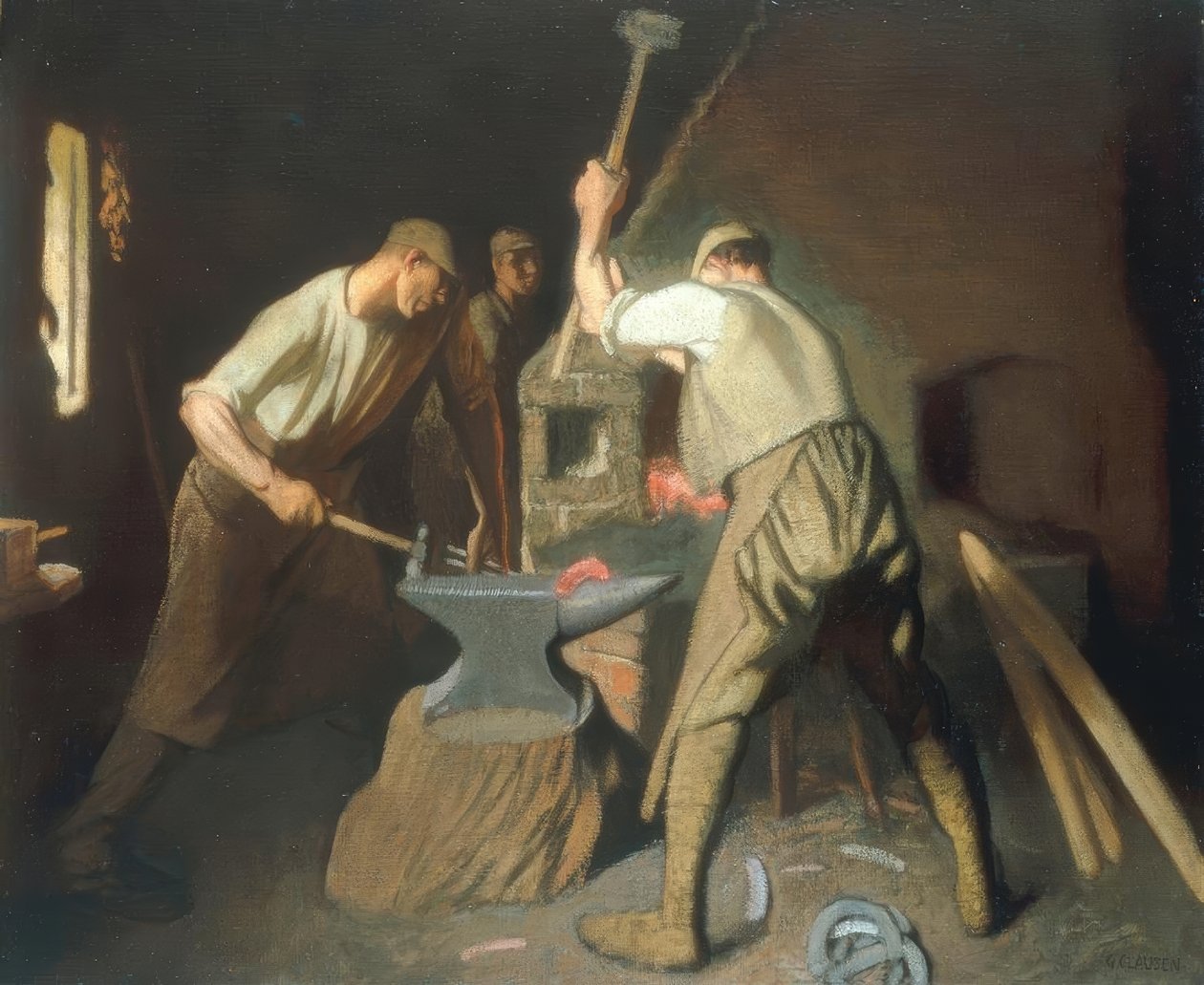 Smeden vår av George Clausen