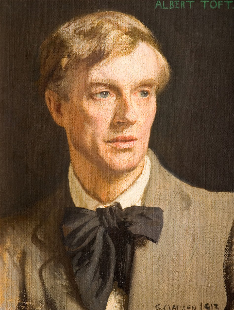 Portrett av Albert Toft 1862-1949, 1913. av George Clausen