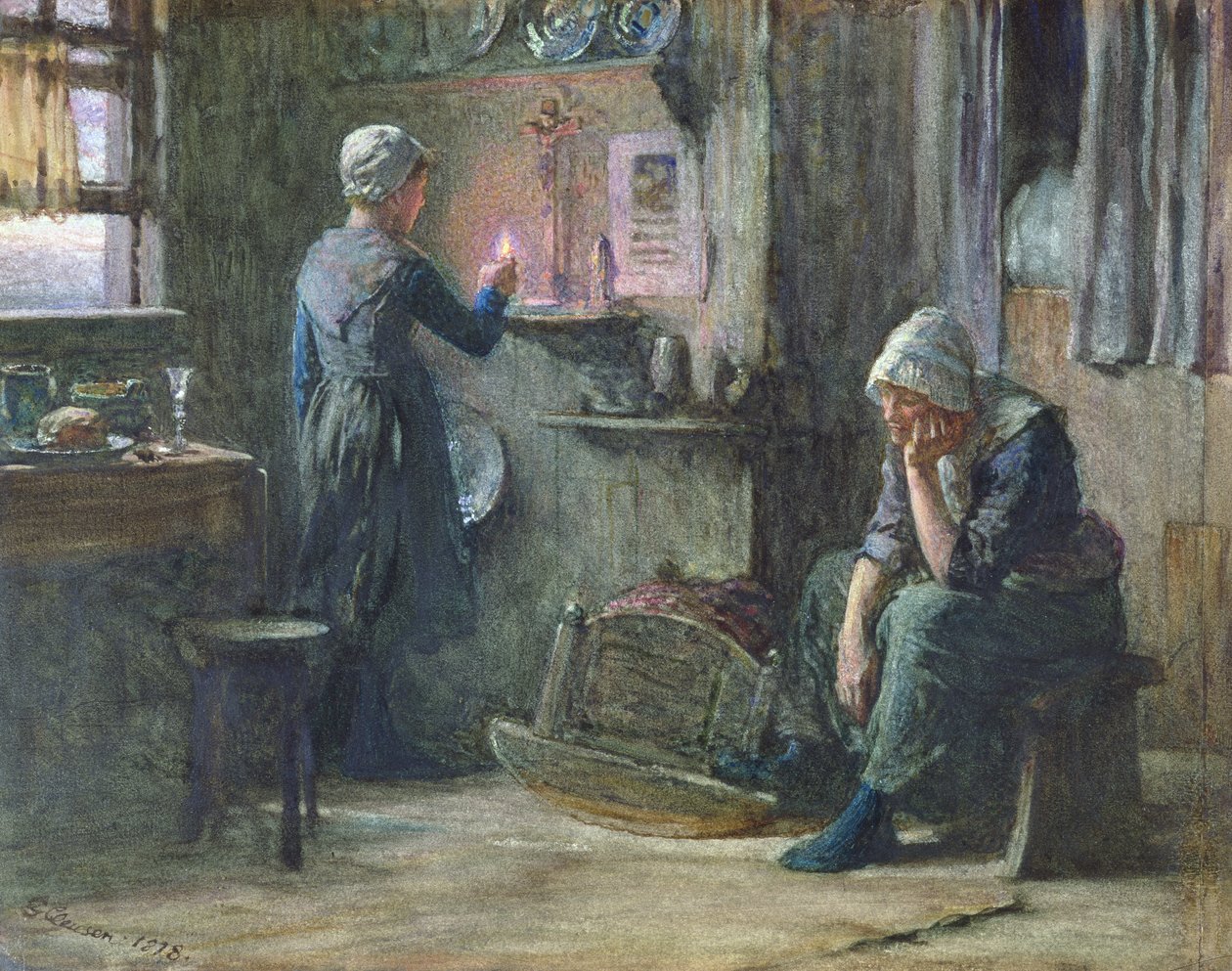 Slutten av dagen, 1878 av George Clausen