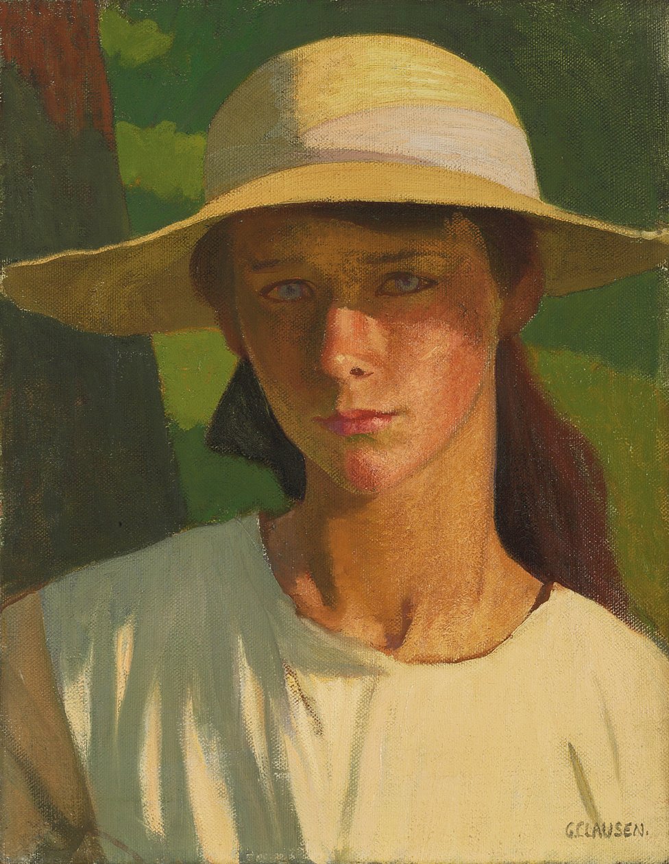 The Nut Brown Maid (olje på lerret) av George Clausen