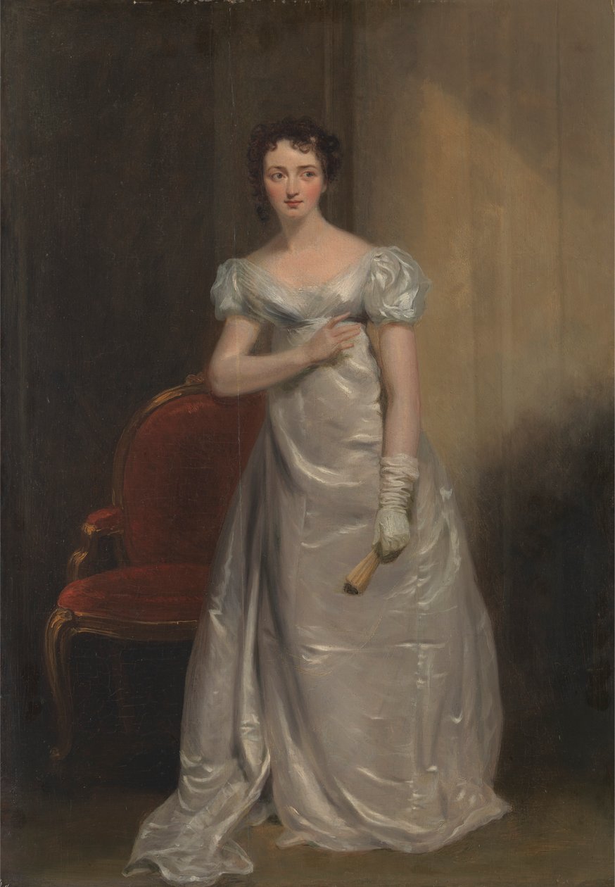 Harriet Smithson som frøken Dorillon, i "Wives as They Were, and Maids as They Are" av Elizabeth Inchbald av George Clint