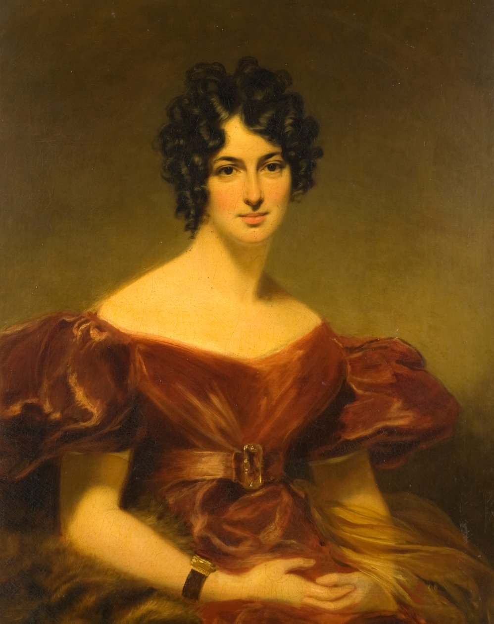 Portrett av frøken Cecilia Siddons (1794-1868) av George Clint