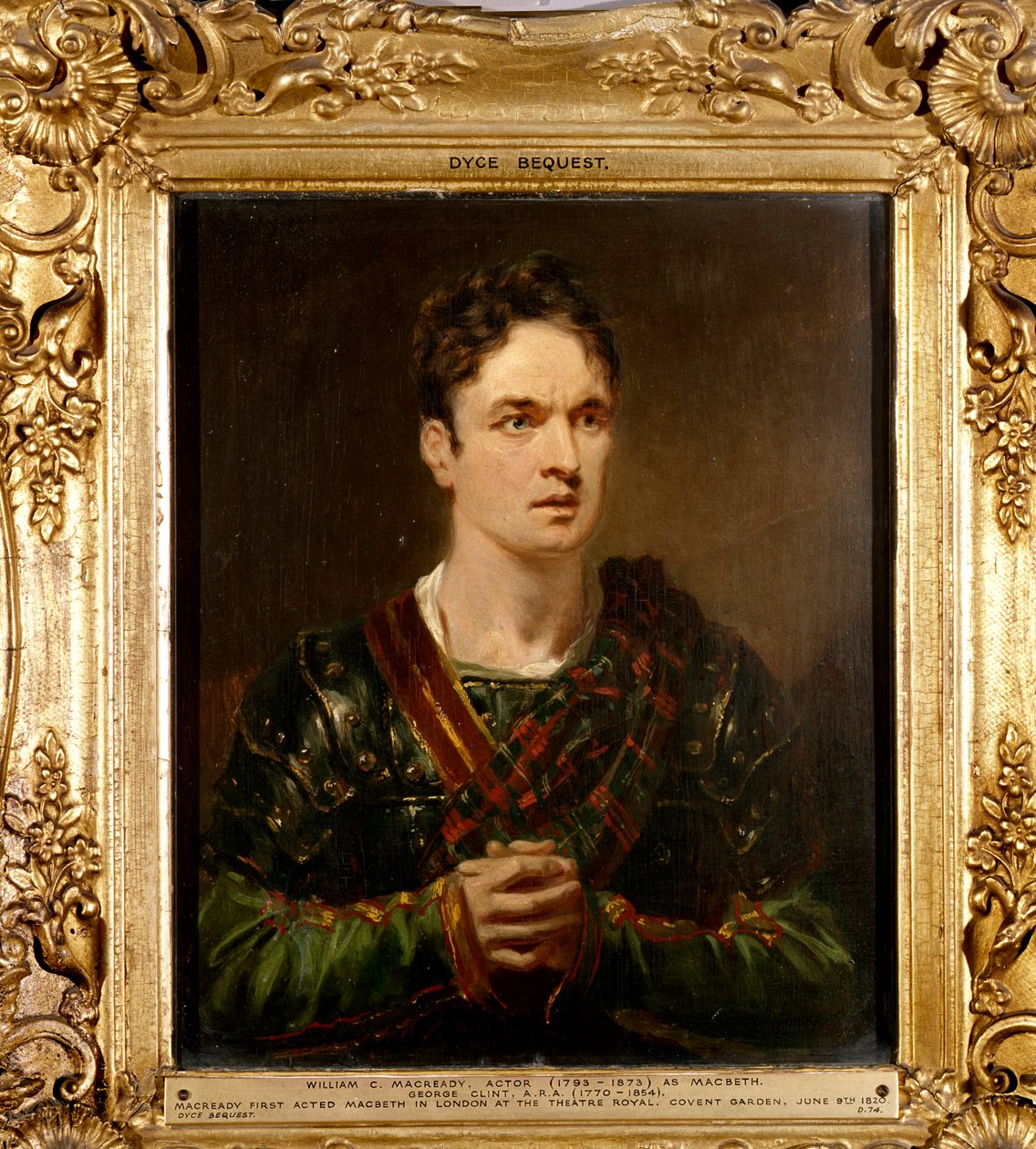 William Macready som Macbeth, ca. 1820 av George Clint