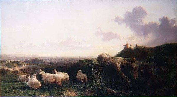 Kveld på South Downs av George Cole