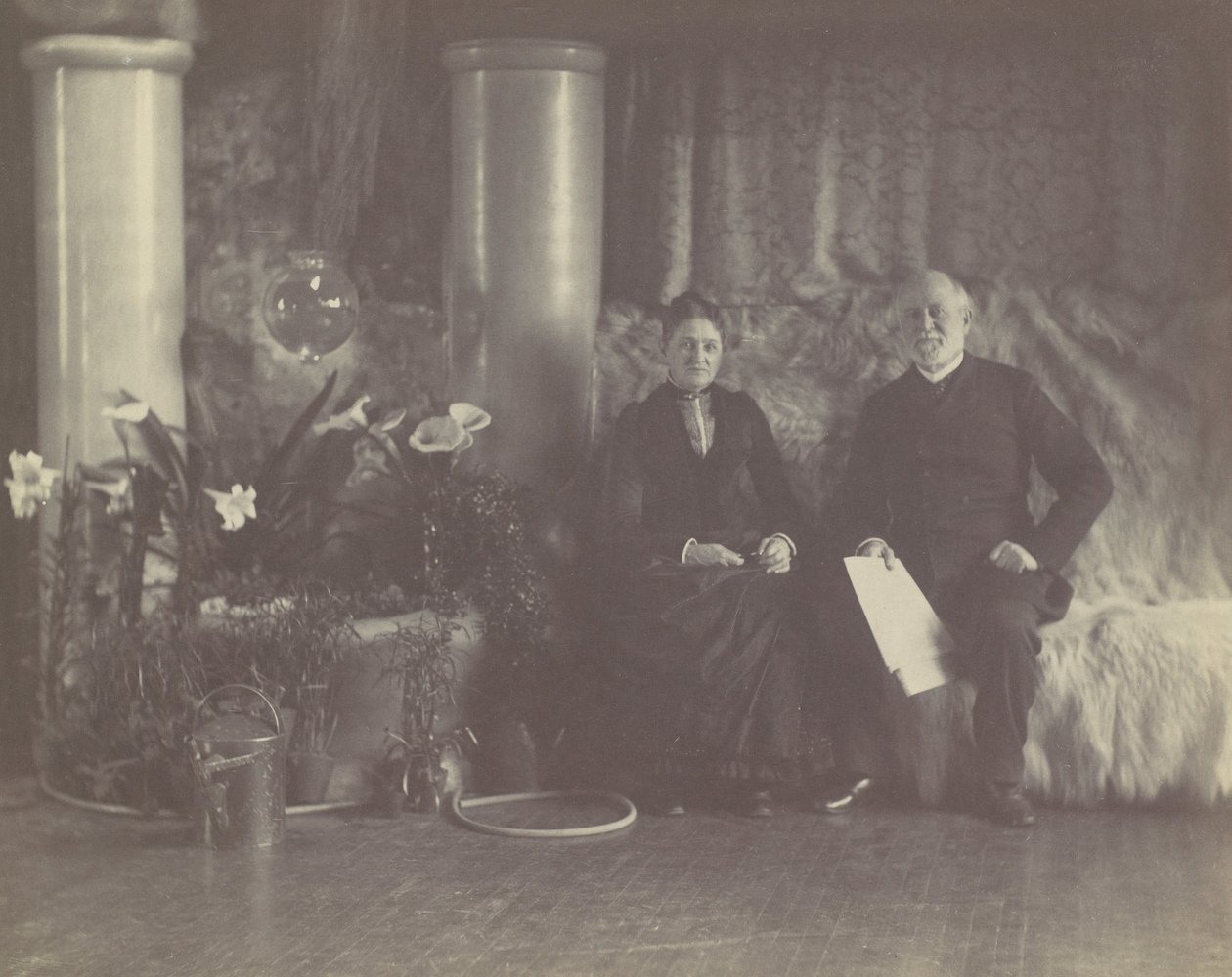 Mr. og Mrs. Charles E. Tiffany i Louis C. Tiffany