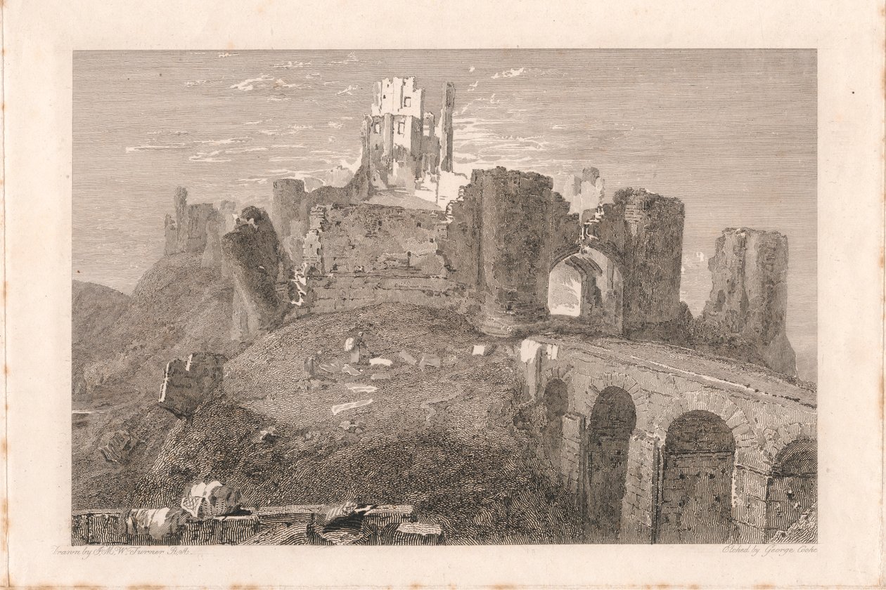 Corfe Castle, Dorsetshire av George Cooke