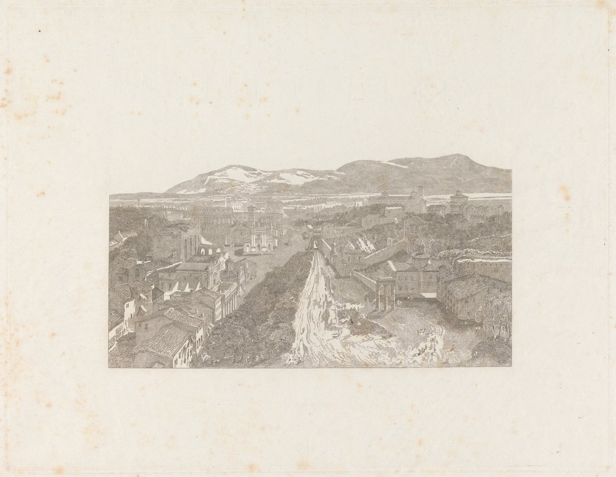 Forum Romanum fra Capitoltårnet av George Cooke