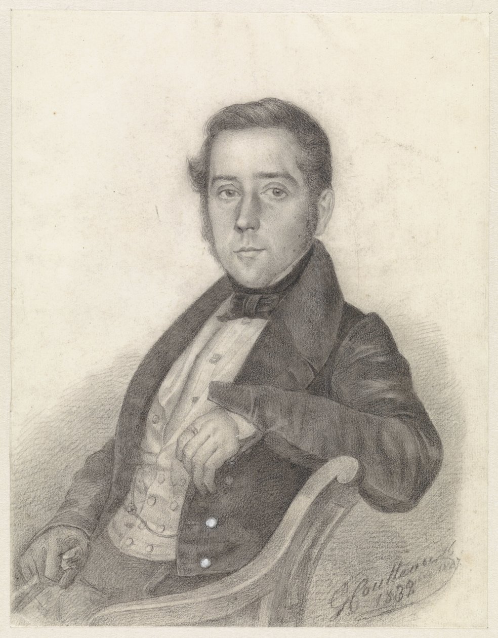 Portrett av en sittende herre av George Coutteau