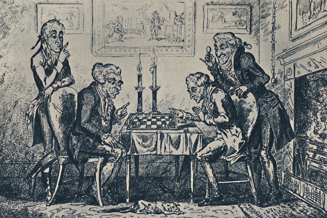 Et sjakkspill, 1948 av George Cruikshank