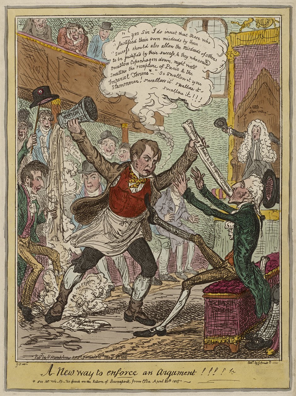 En ny måte å håndheve et argument!!!!, publisert 3. mai av George Cruikshank
