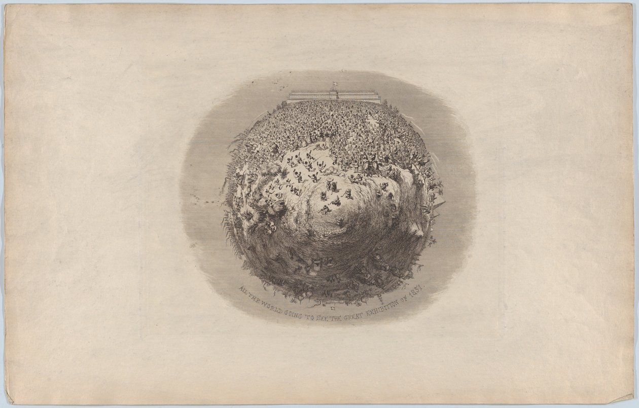 Hele verden kommer til å se den store utstillingen fra 1851 av George Cruikshank