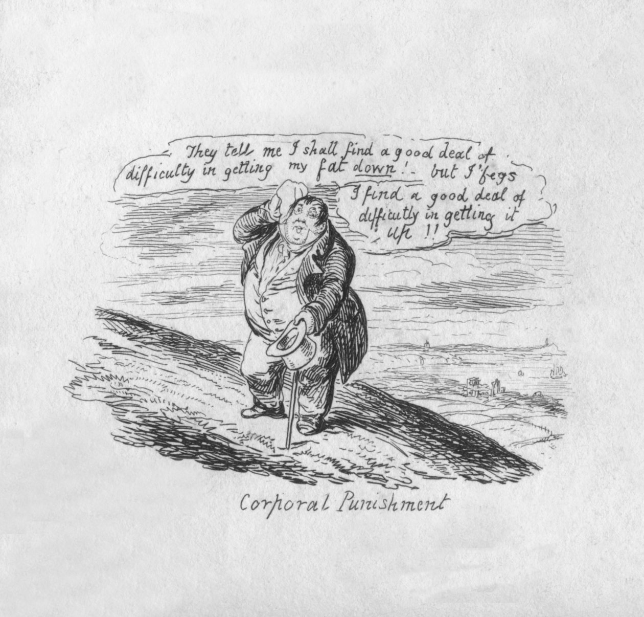 Corporal Punishment, 1829 av George Cruikshank