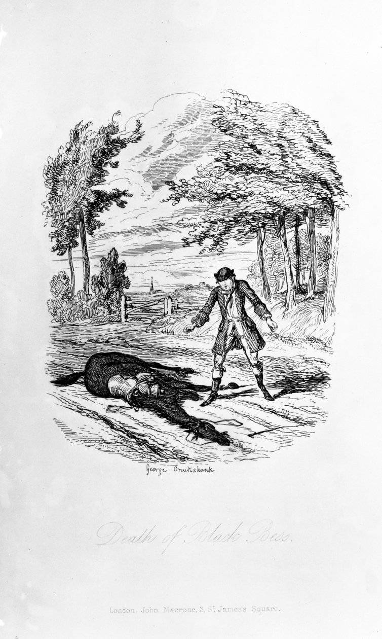 Death of Black Bess, illustrasjon fra 