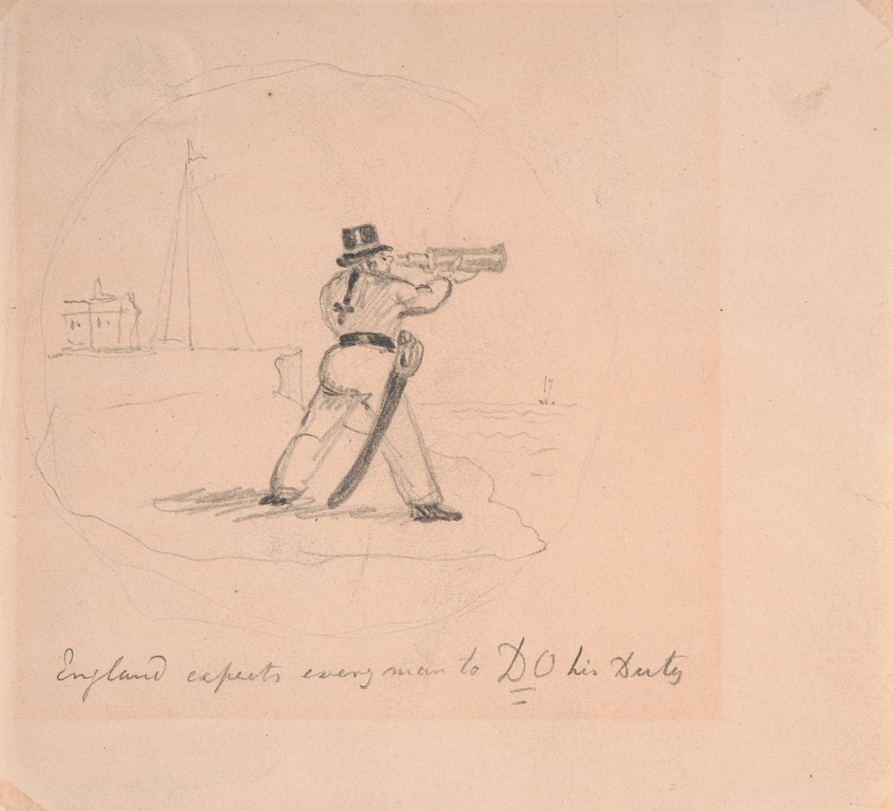 England forventer at enhver skal -GJØRE- sin plikt av George Cruikshank