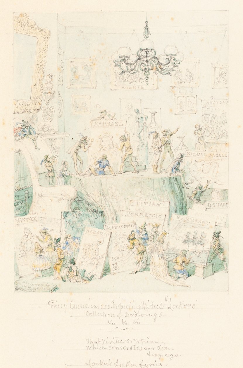 Fairy Connoisseurs inspiserer Mr. Frederick Lockers samling av tegninger av George Cruikshank
