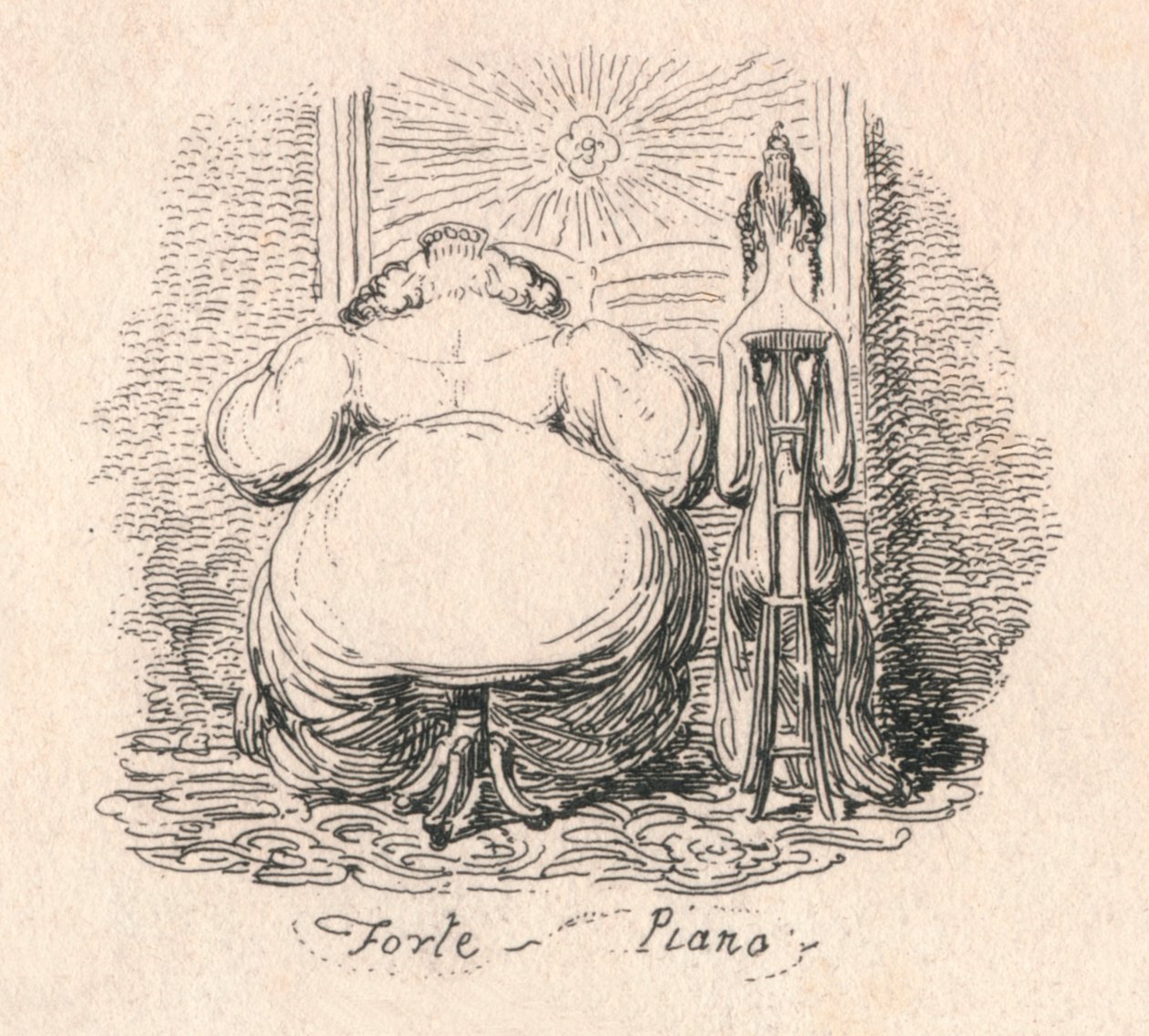 Forte Piano, 1829 av George Cruikshank
