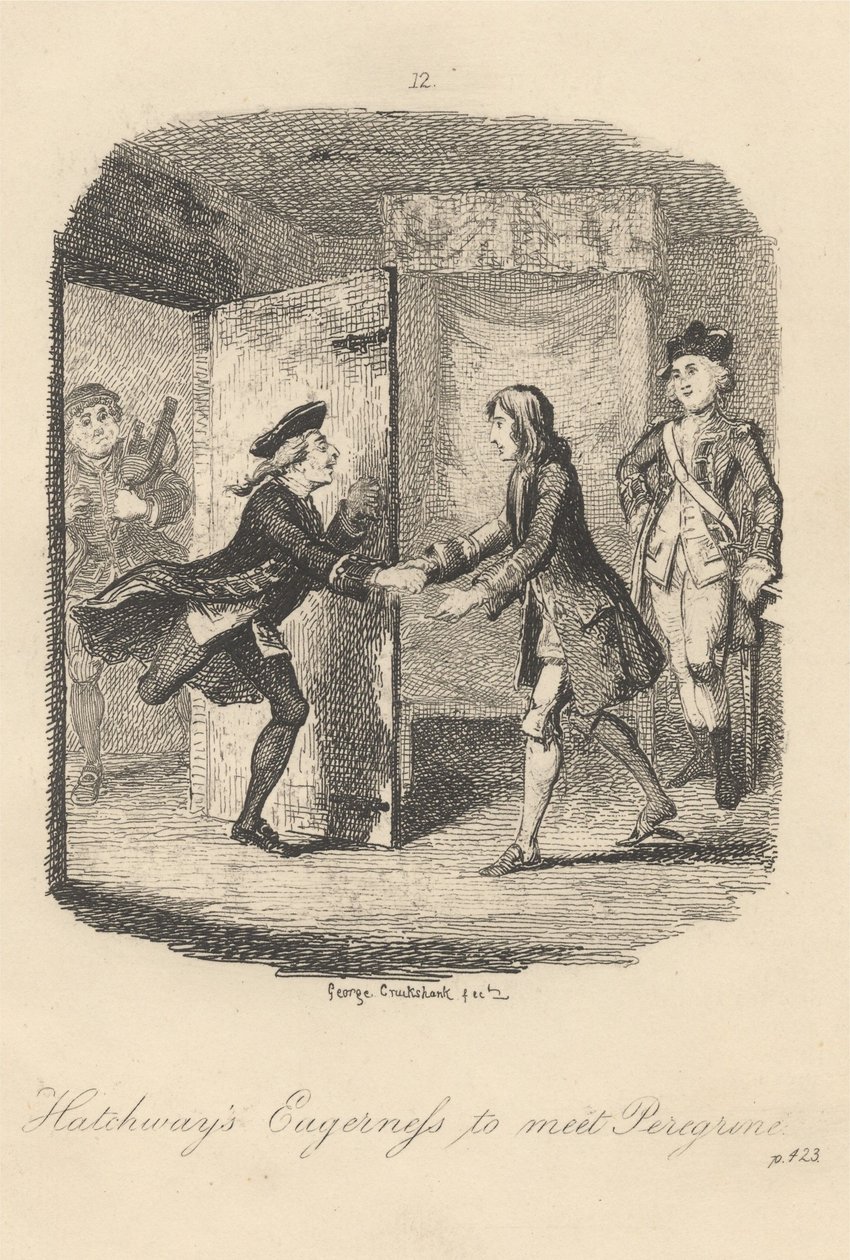 Hatchways iver etter å møte Peregrine av George Cruikshank