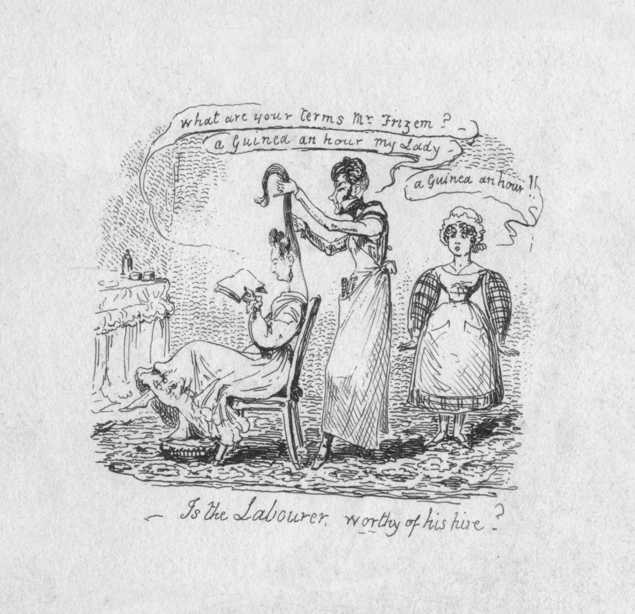 Er arbeideren verdig ansettelsen sin, 1829 av George Cruikshank