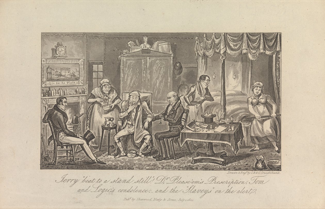 Jerry "banket til stans!" av George Cruikshank