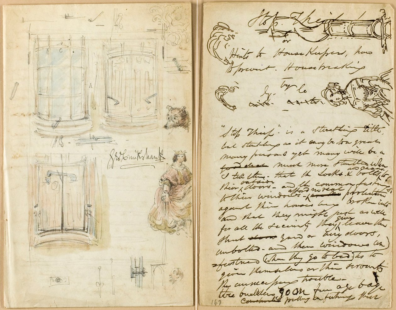 Brev: Stopp tyven av George Cruikshank